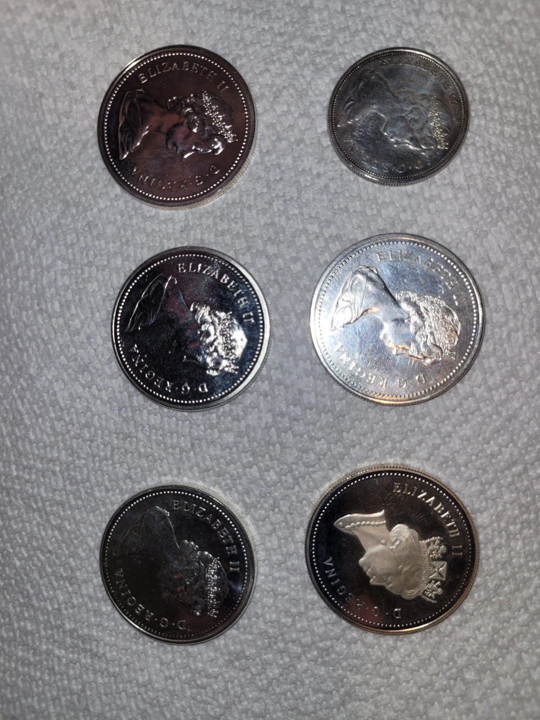 Canadian silver dollar coins