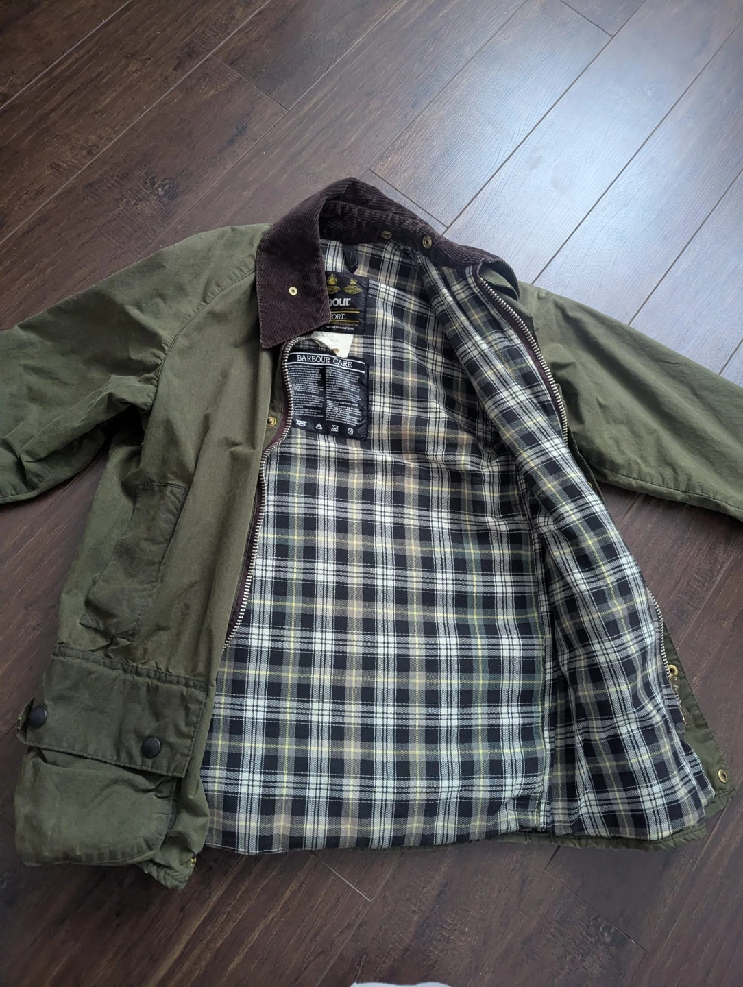 Barbour Beaufort Wax Jacket Size C34/86cm