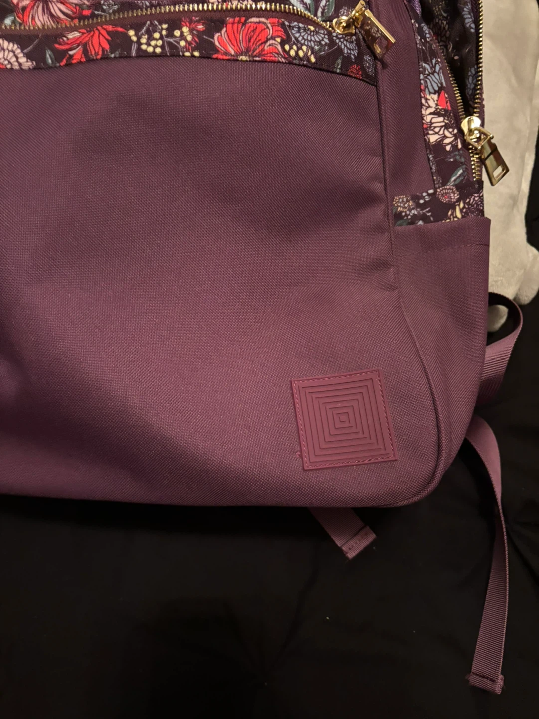 Lularoe Purple Floral Backpack - photo 3