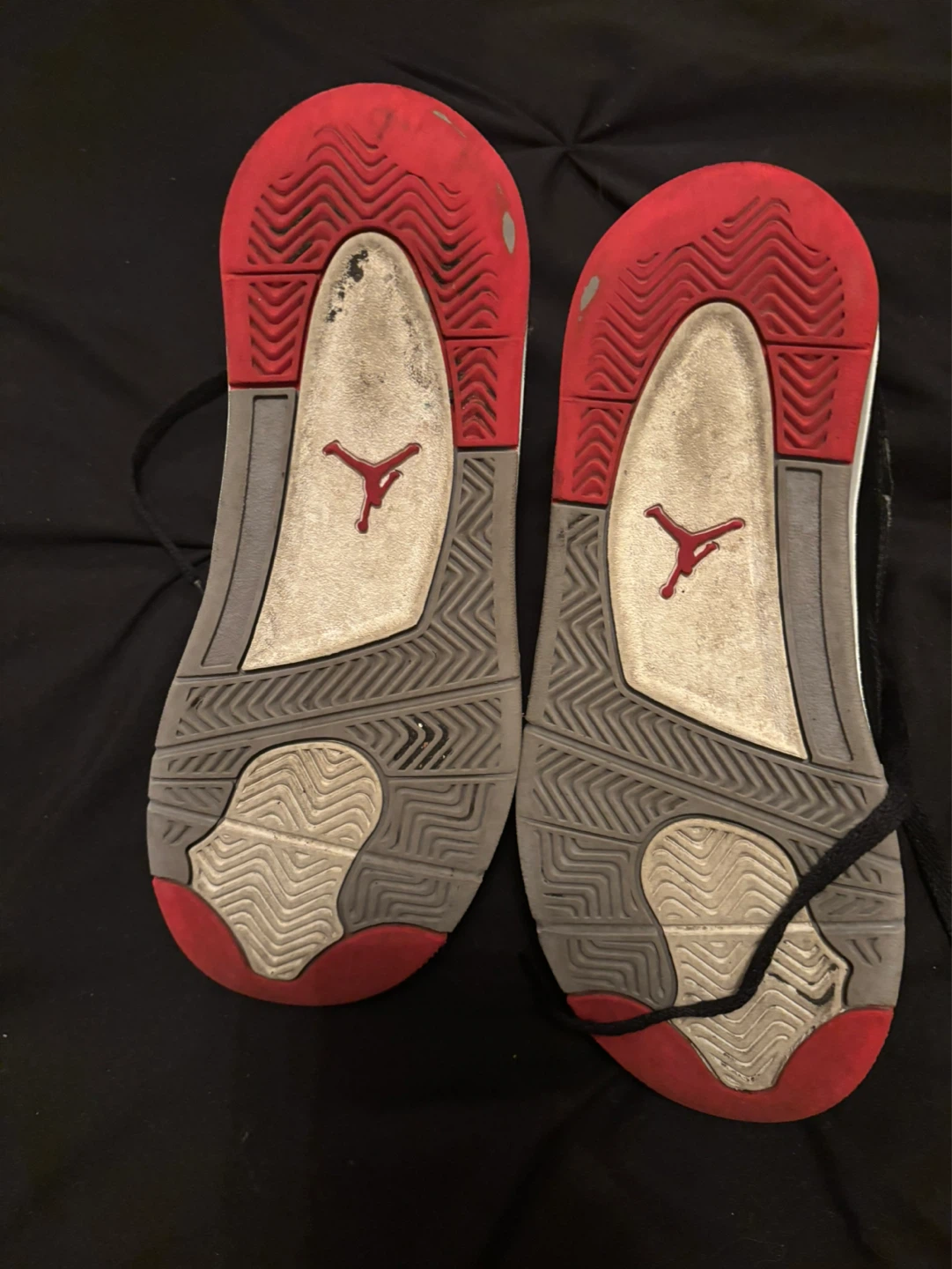 Jordan 4 Retro "Bred" Black Red Sneakers - photo 5