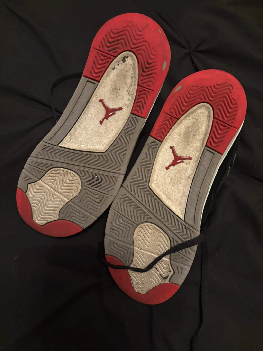 Jordan 4 Retro "Bred" Black Red Sneakers - photo 4