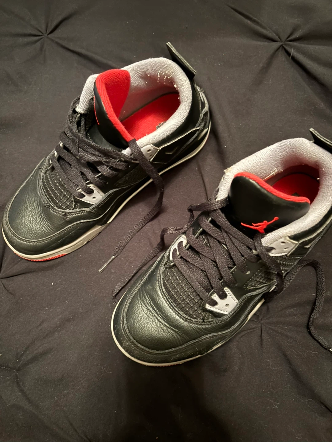 Jordan 4 Retro "Bred" Black Red Sneakers