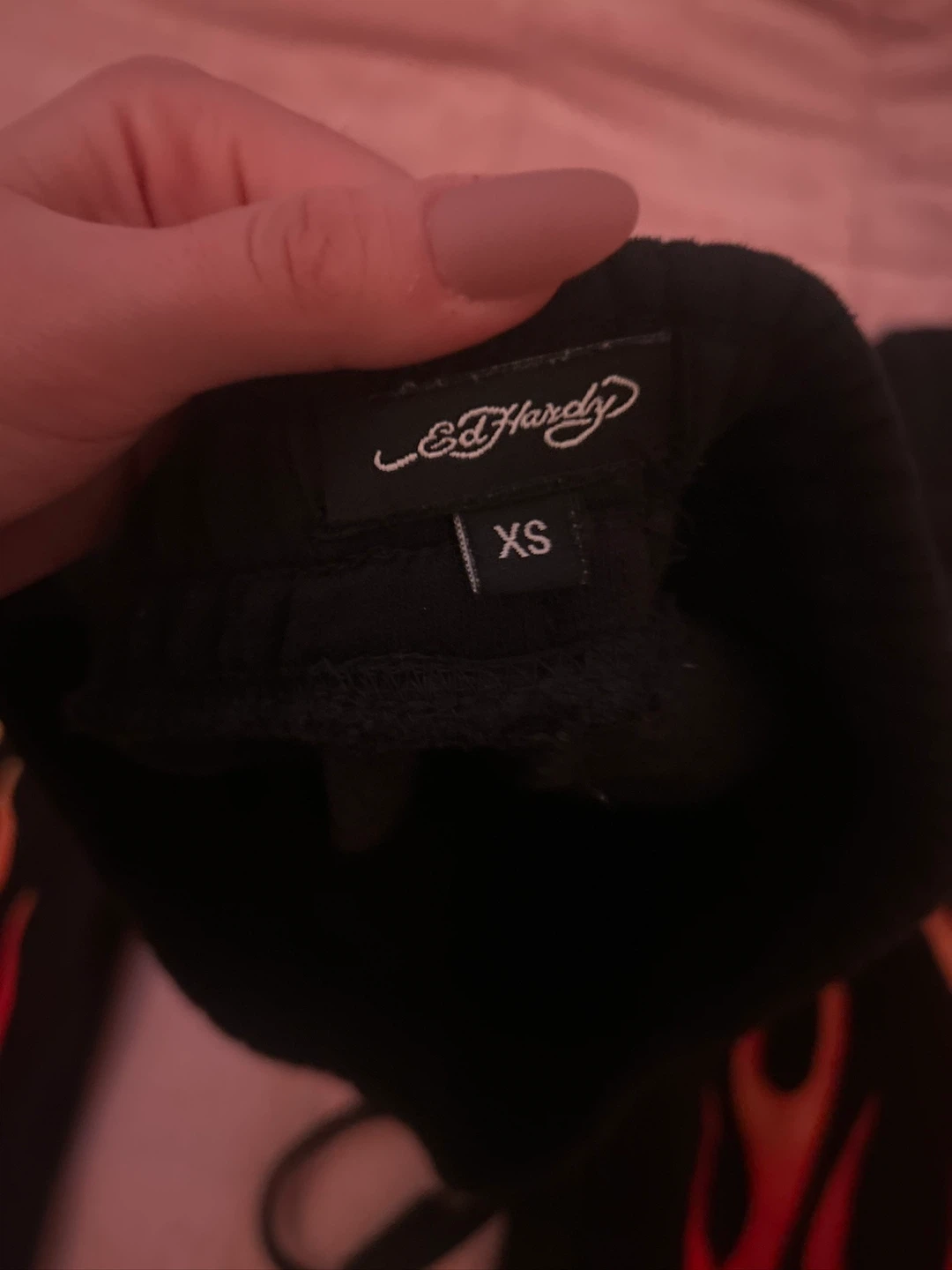 Ed Hardy Black Flame Joggers XS - photo 3