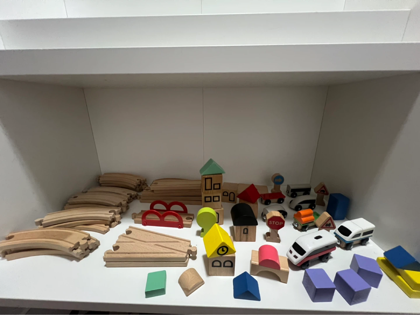 Wooden Train Set with Cars and Accessories - photo 2