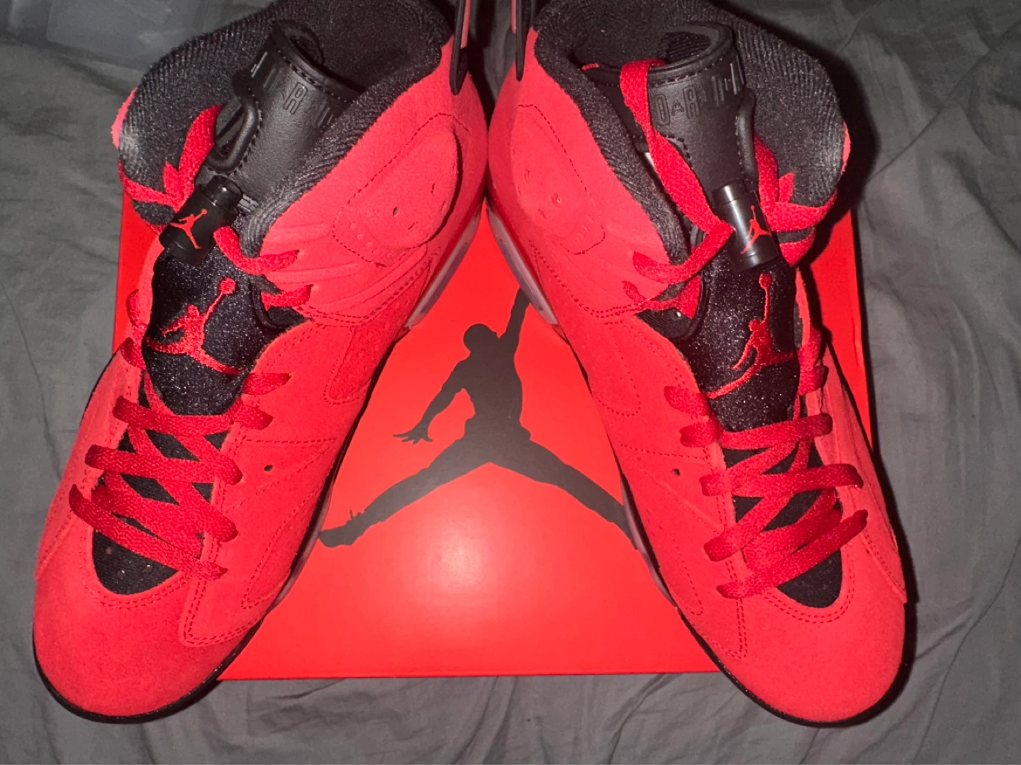 Air Jordan 6 Retro Varsity Red/Black Sneakers Size 9.5 - photo 4