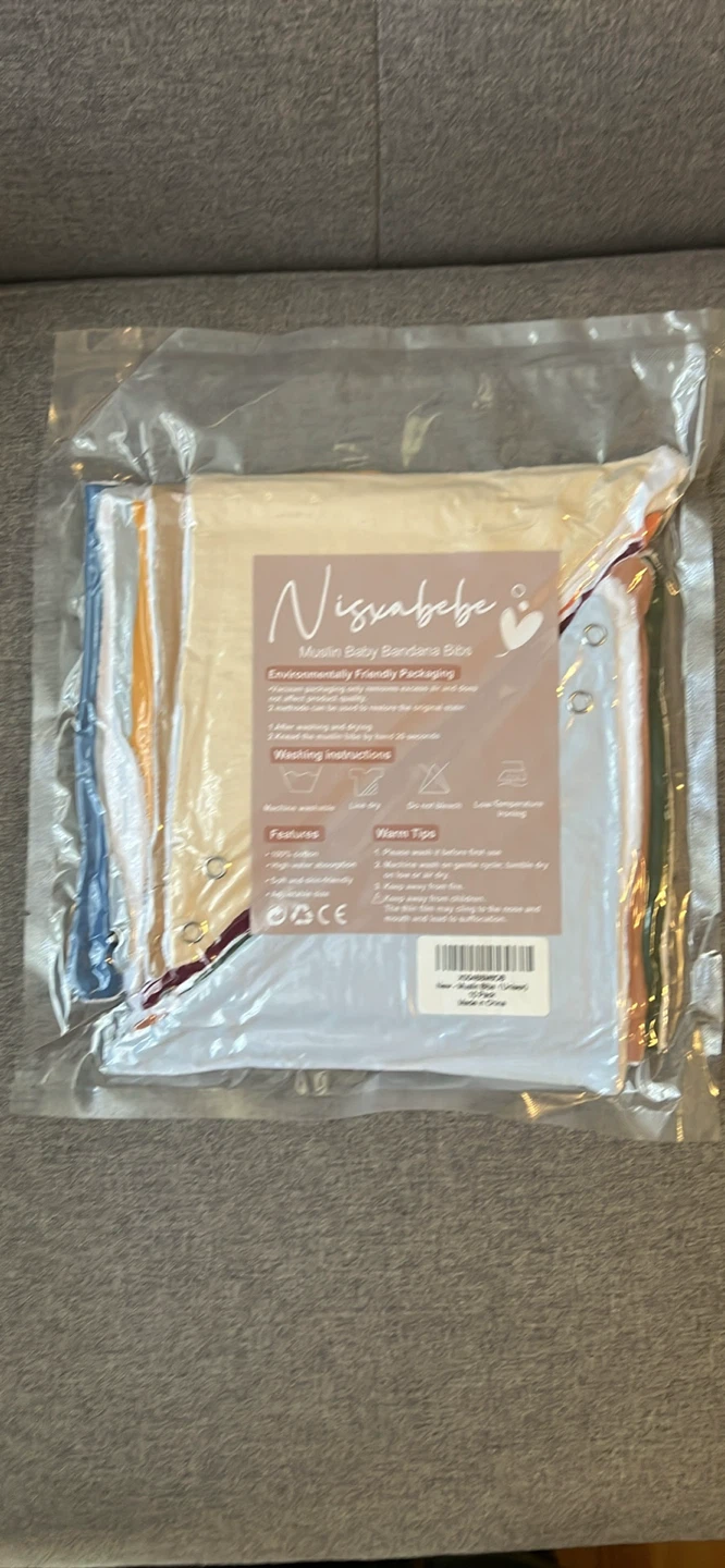 Nizbabebe Muslin Baby Bandana Bibs - 10 Pack - photo 3