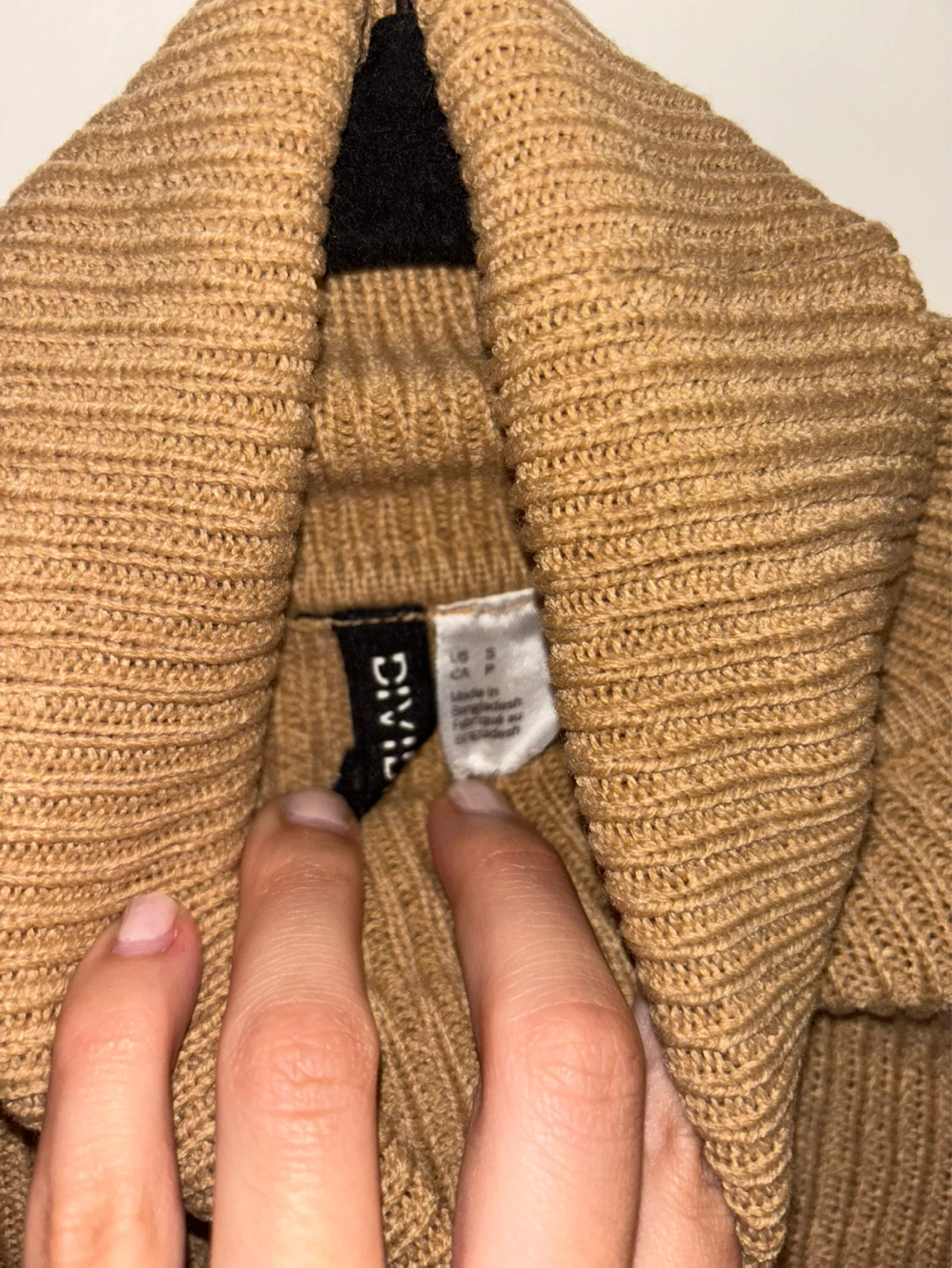 Divided tanned Turtleneck Cropped Sweater - photo 2