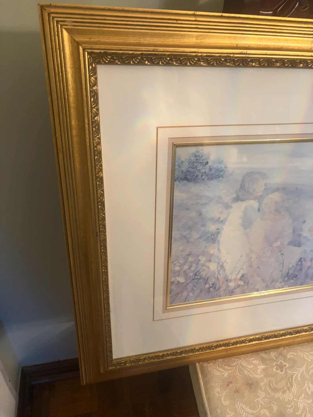 Framed Art Print: Children in a Field - photo 2