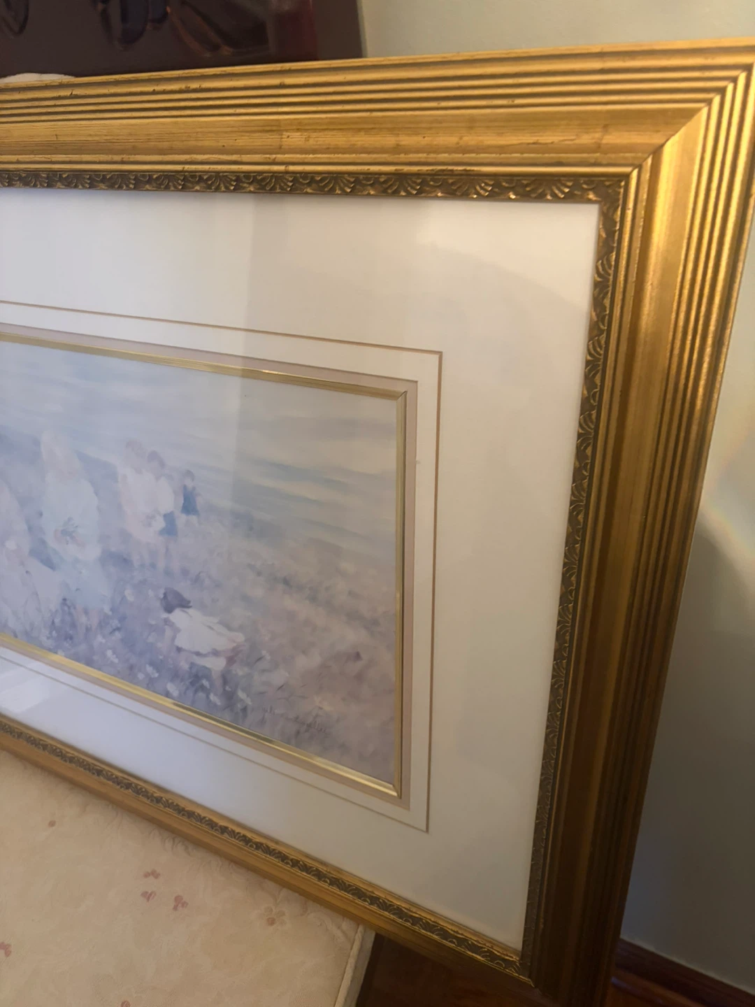 Framed Art Print: Children in a Field - photo 3