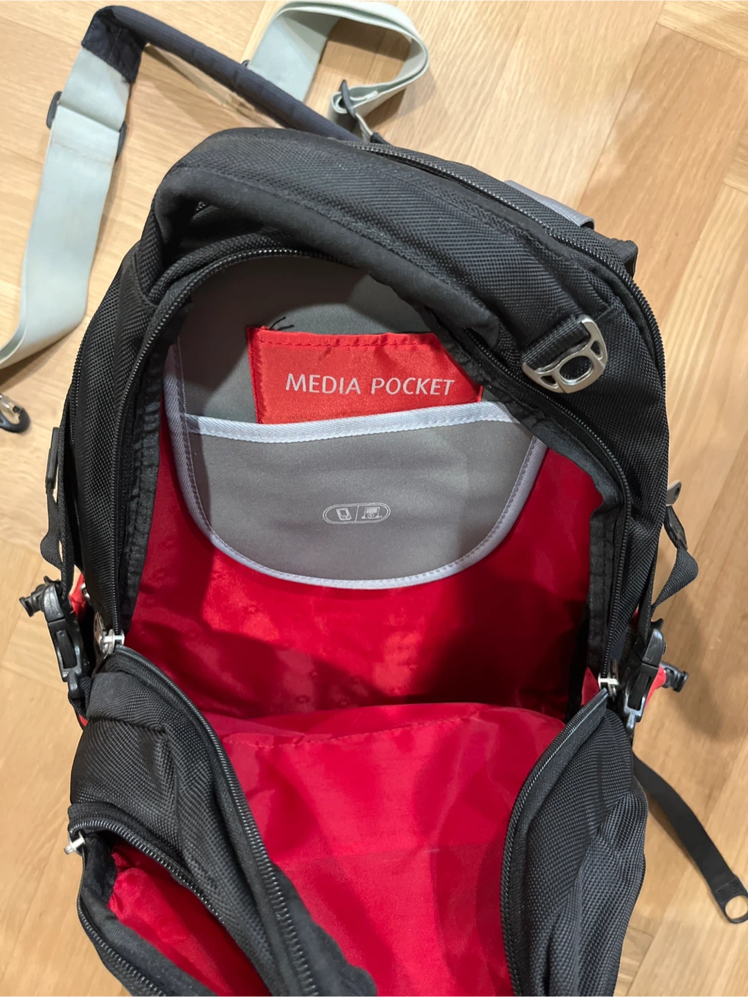 Wenger Black Backpack with Red Accents - photo 4