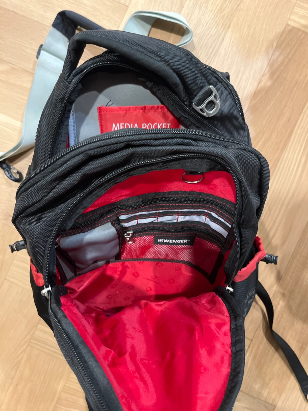 Wenger Black Backpack with Red Accents - photo 3