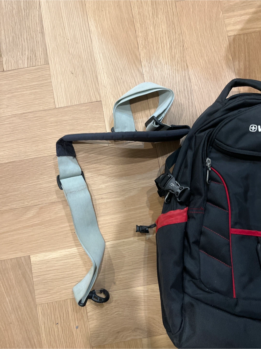 Wenger Black Backpack with Red Accents - photo 2