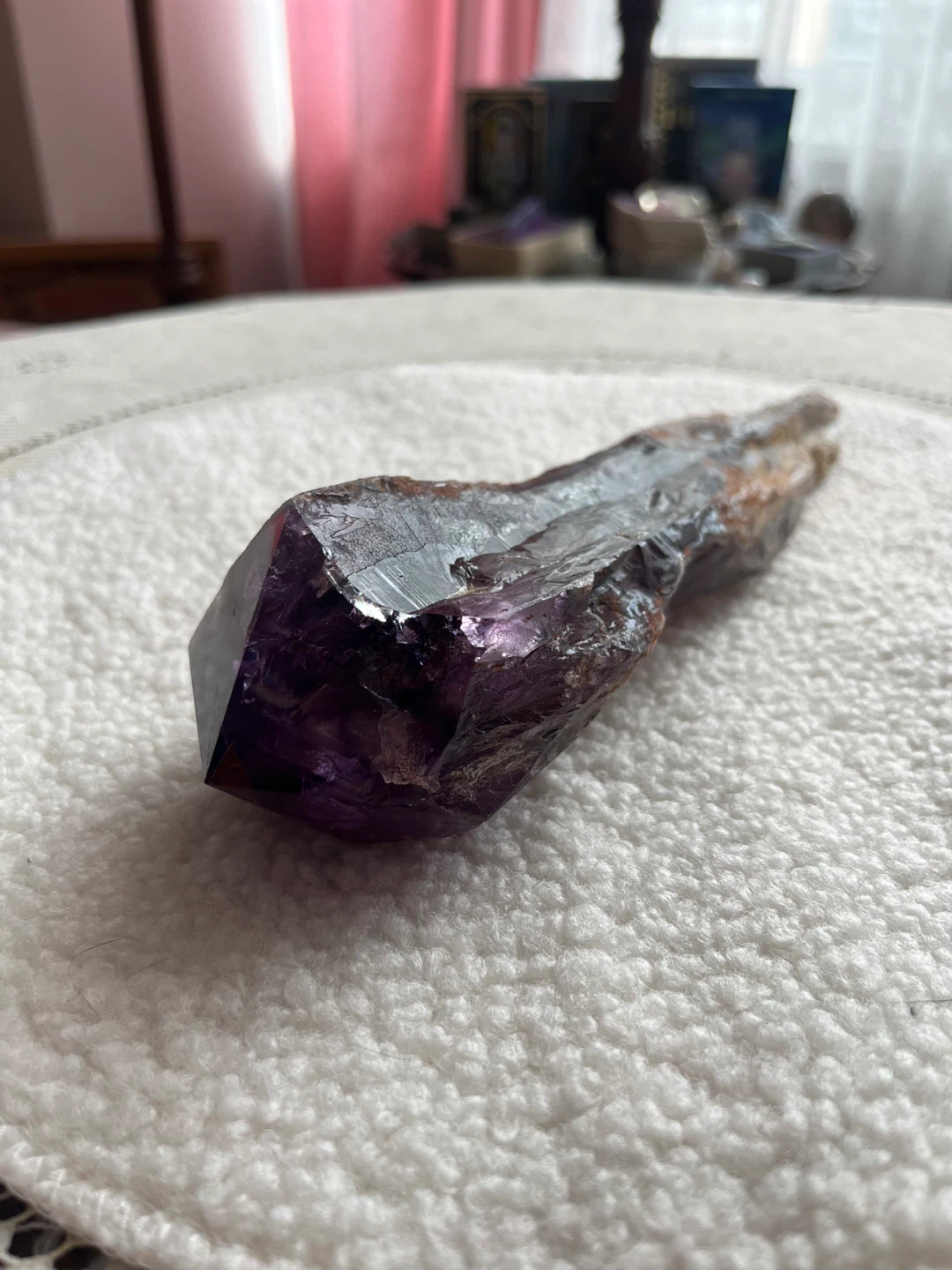 Large Raw Real Amethyst Wand – 10.5” Natural Statement Crystal - photo 2