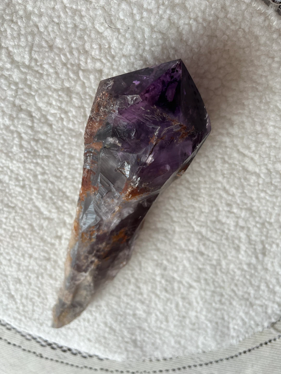 Large Raw Real Amethyst Wand – 10.5” Natural Statement Crystal - photo 5