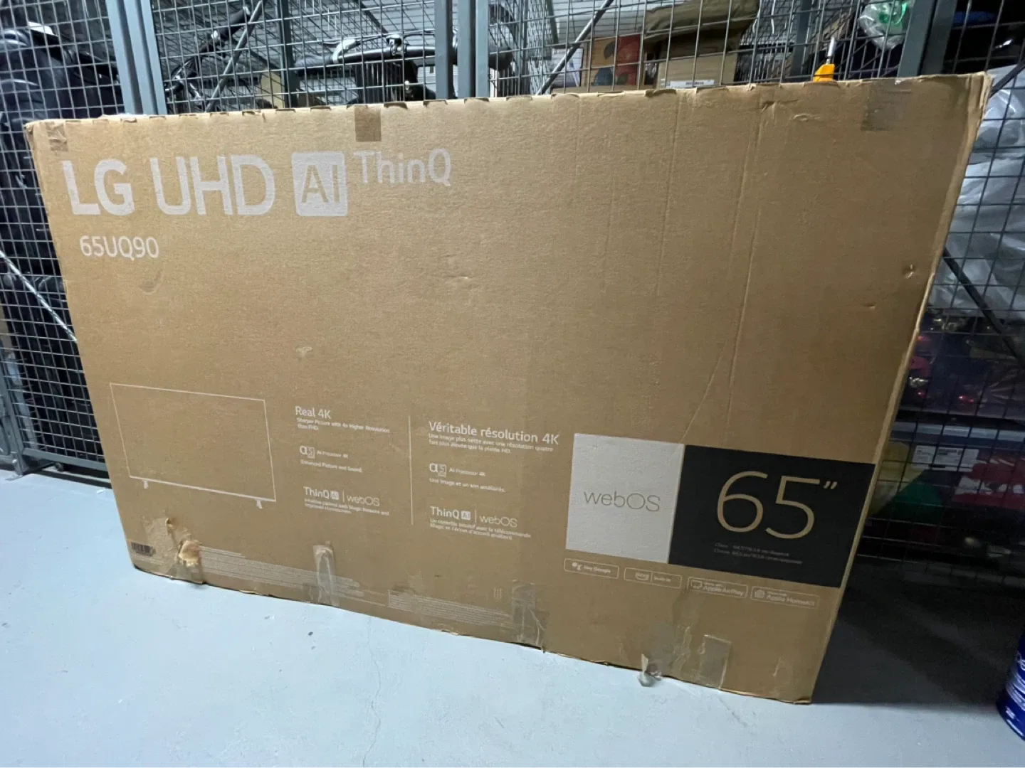 LG 65” TV (box included) & TV Stand - photo 2