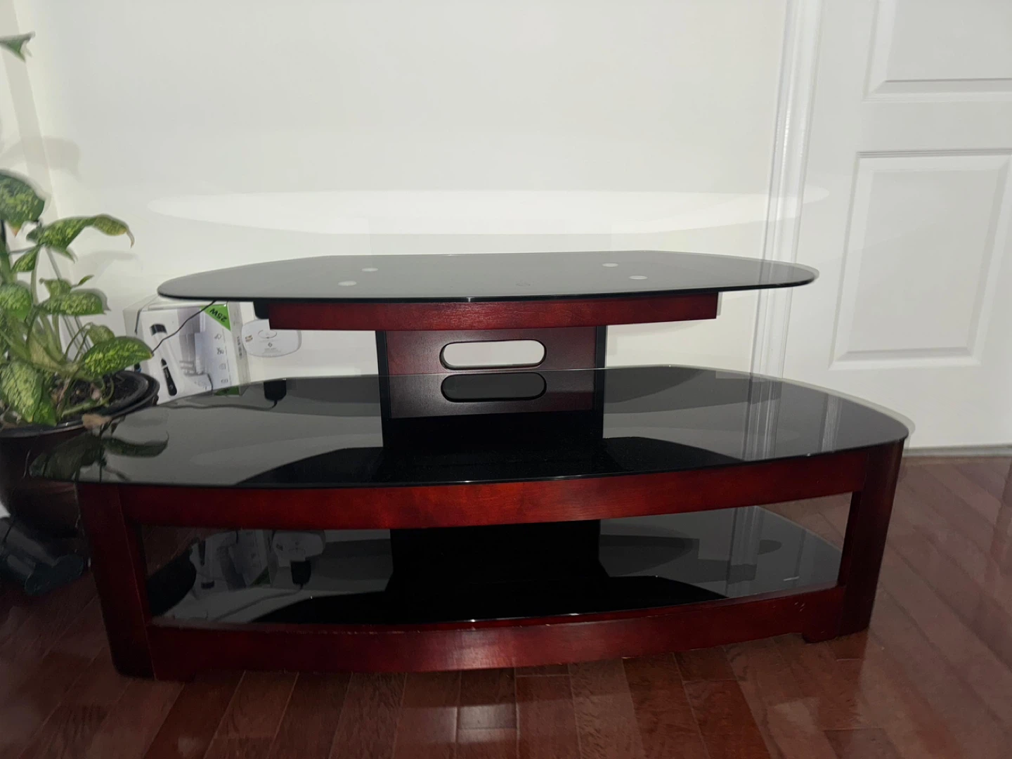 Glass and Wood TV Stand - photo 3
