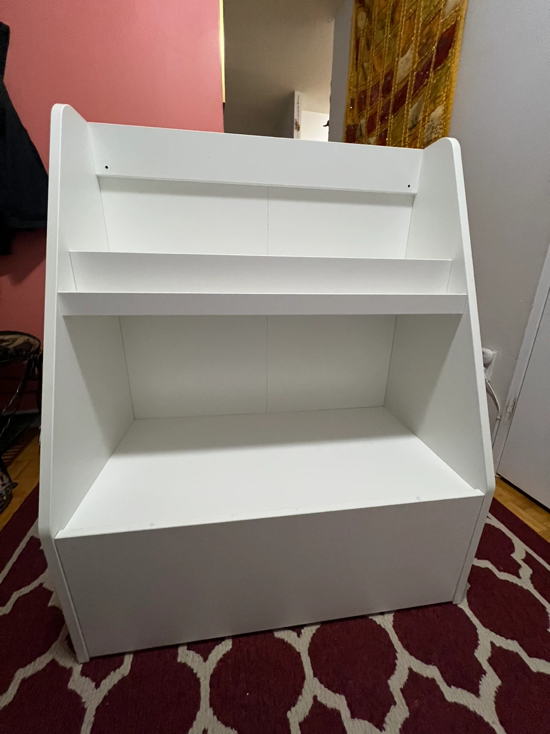 Kids bookshelf IKEA BERIGIG with Storage - White