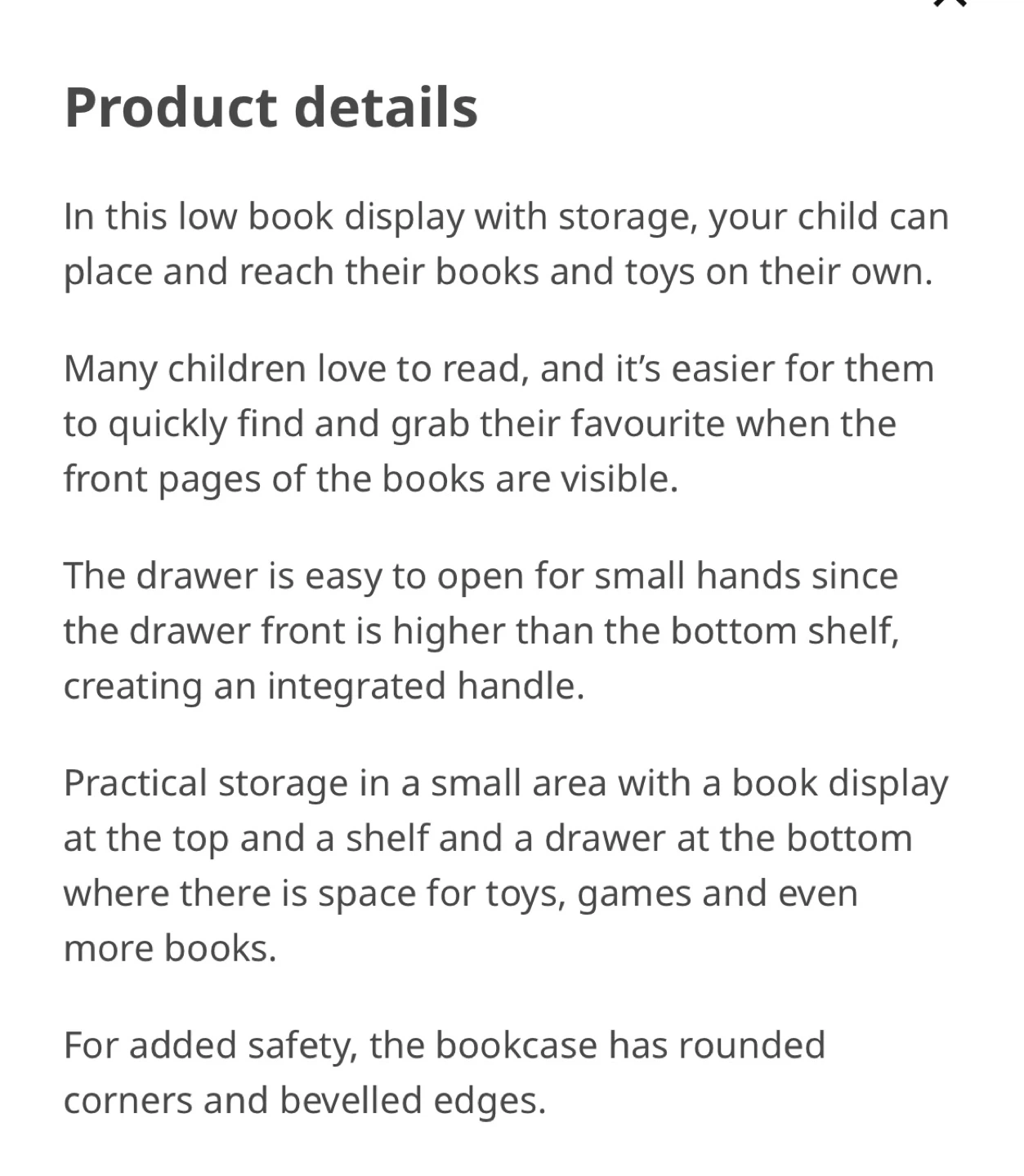 Kids bookshelf IKEA BERIGIG with Storage - White - photo 4