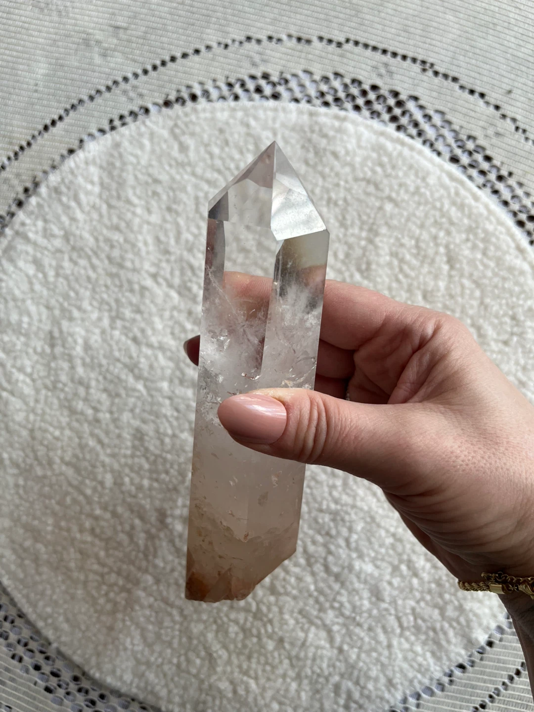 Large Polished Clear Quartz Crystal Wand – Statement Piece - photo 3