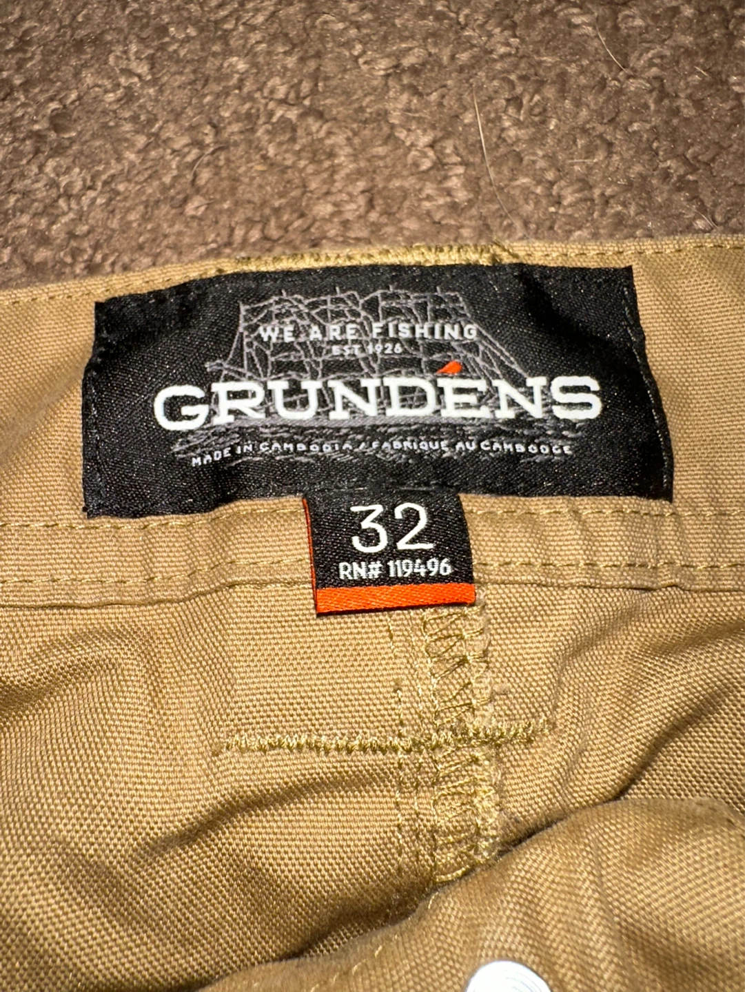 Grundens Khaki Pants Size 32