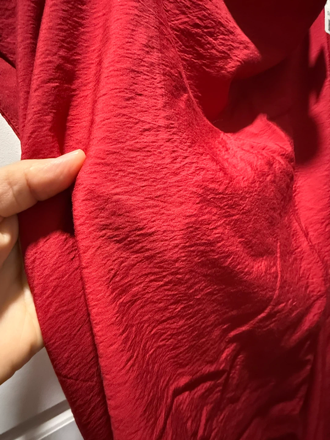 Talbots Red Ruched Shirt Dress - photo 2