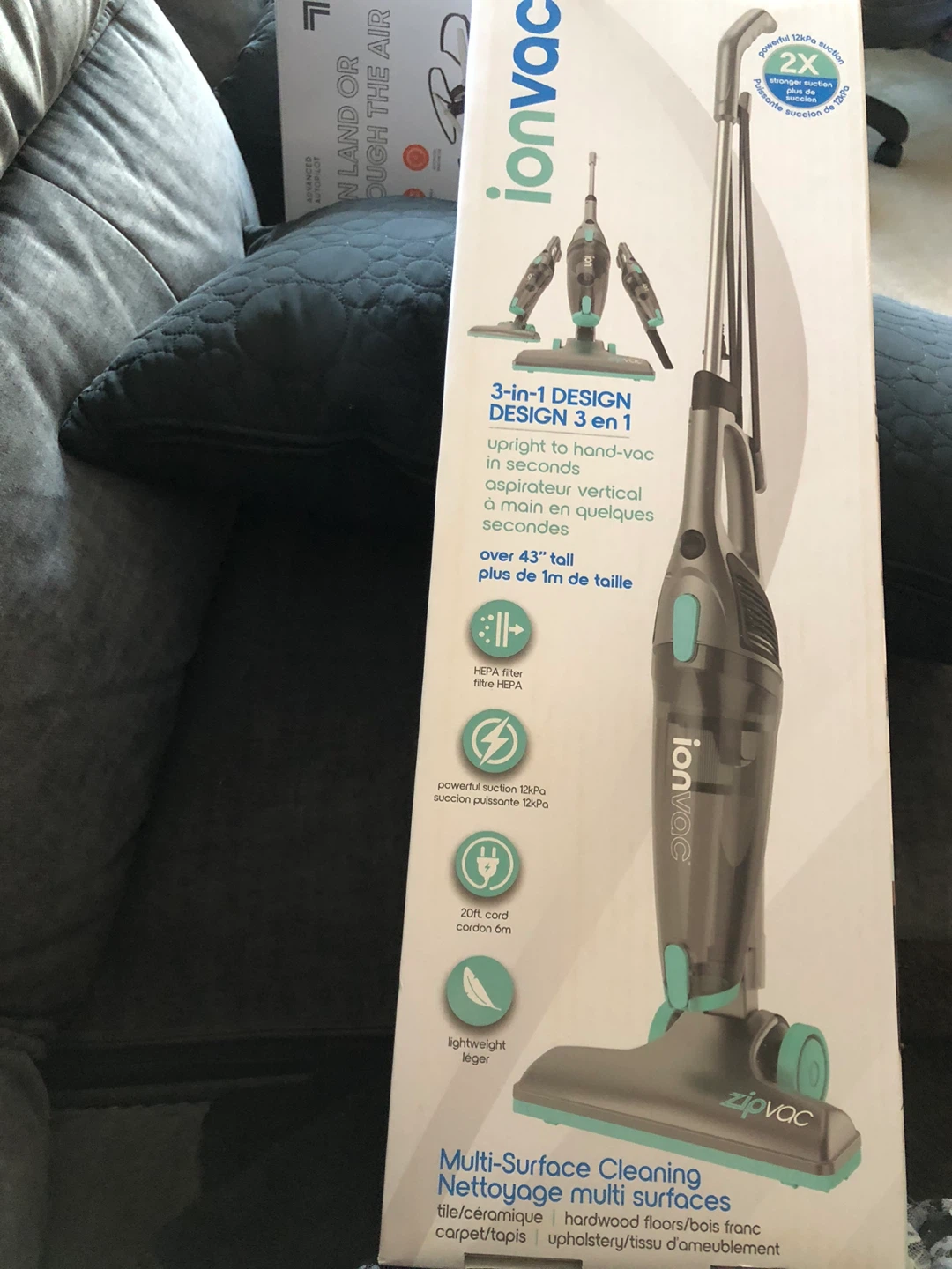 Ionvac ZipVac 3-in-1 Stick Vacuum