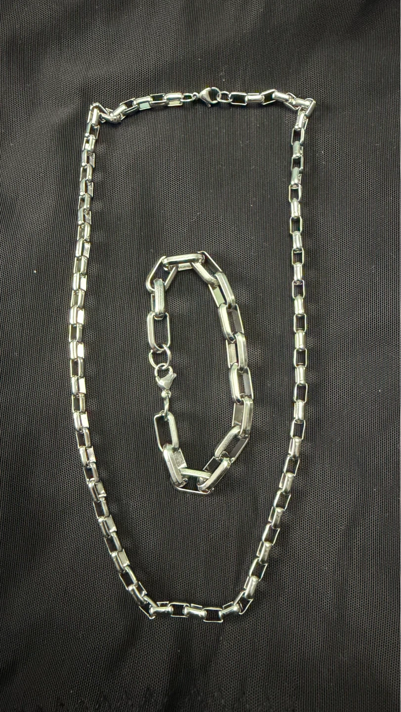 Chain Necklace and Bracelet Set - photo 2