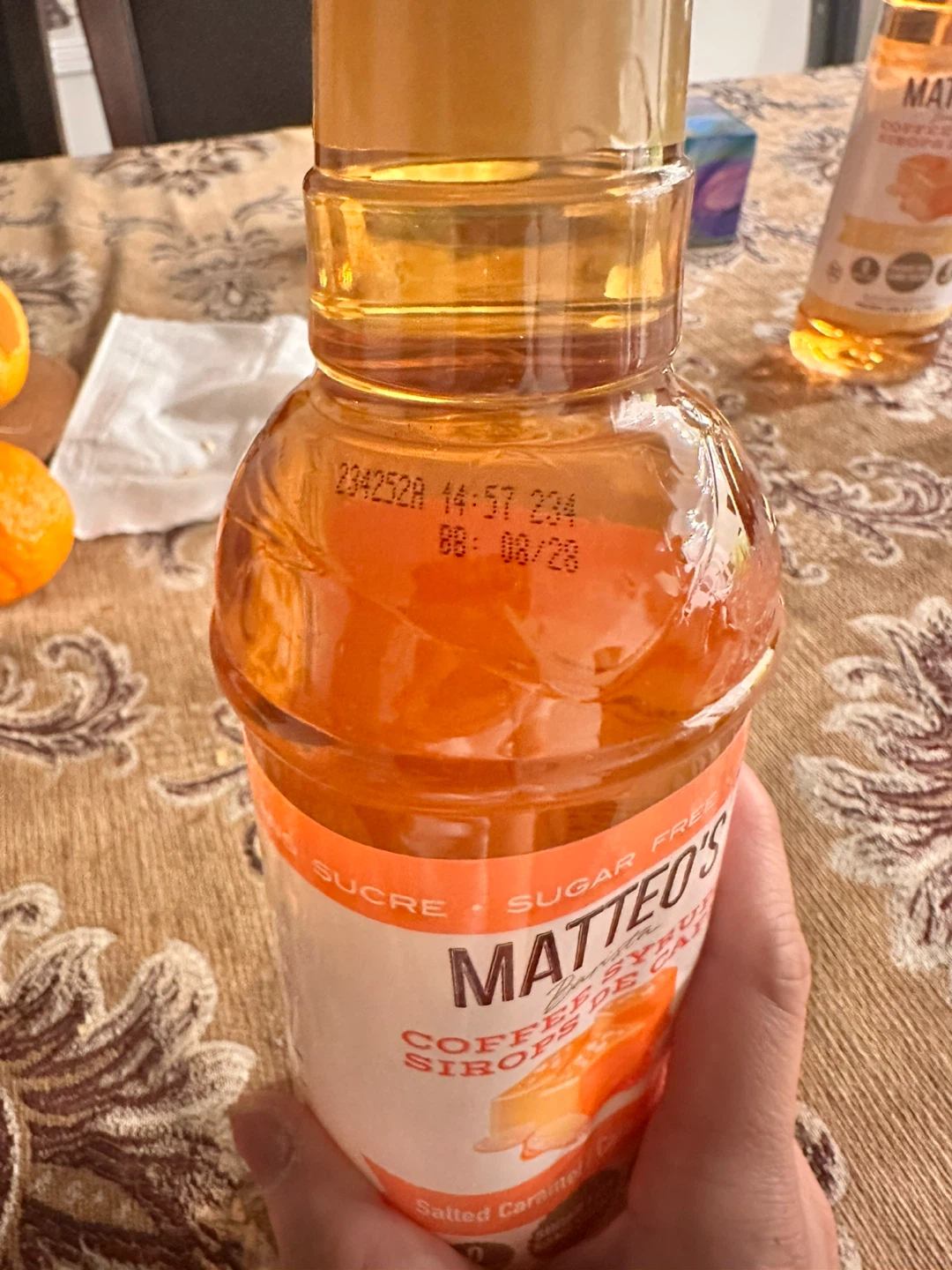 Matteo's Barista Salted Caramel Coffee Syrup 750ml - photo 3