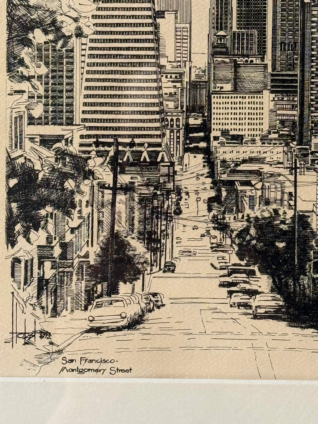 San Francisco Montgomery Street Art Print - photo 3