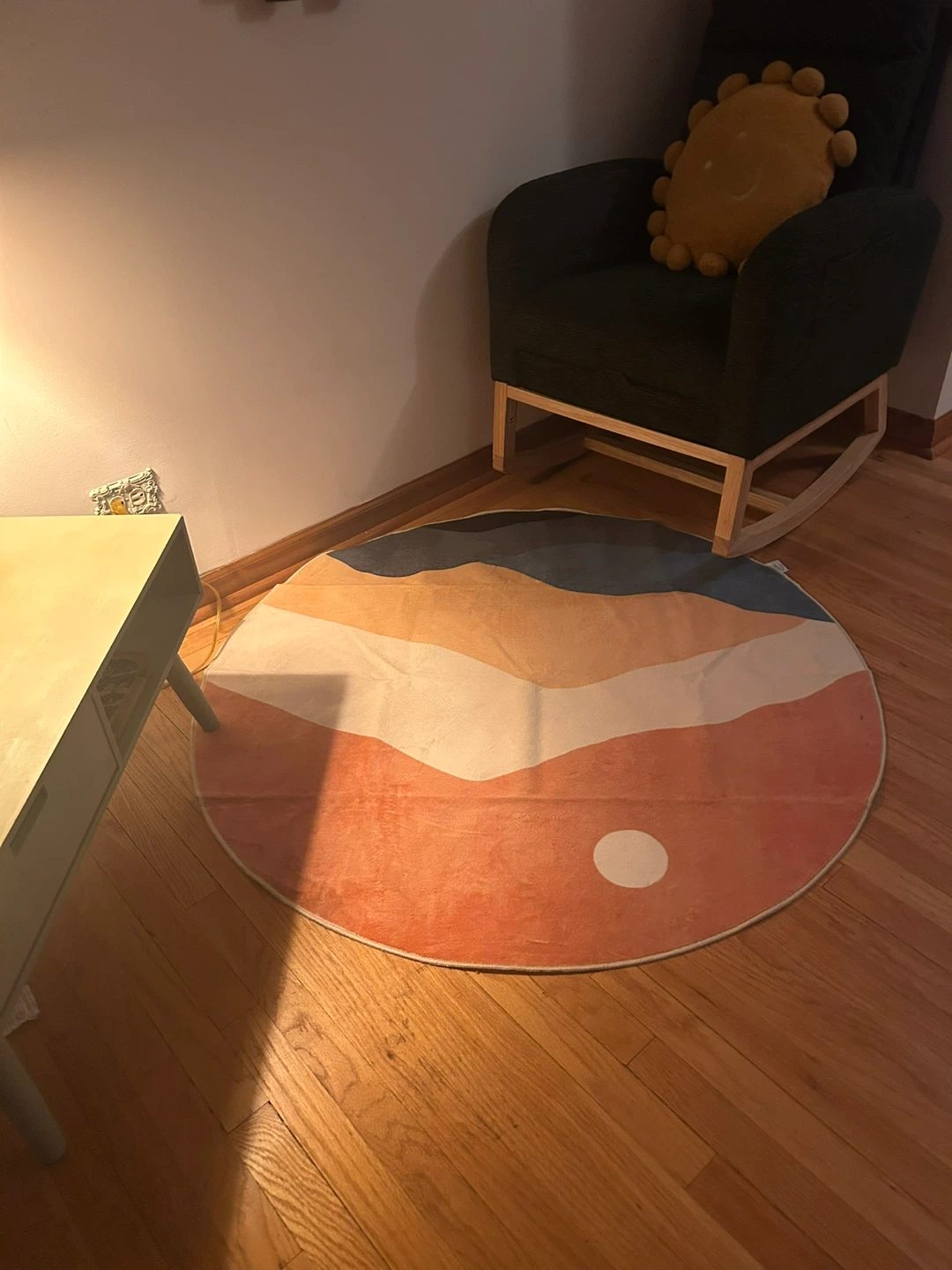 Abstract Colorful Round Rug (New)