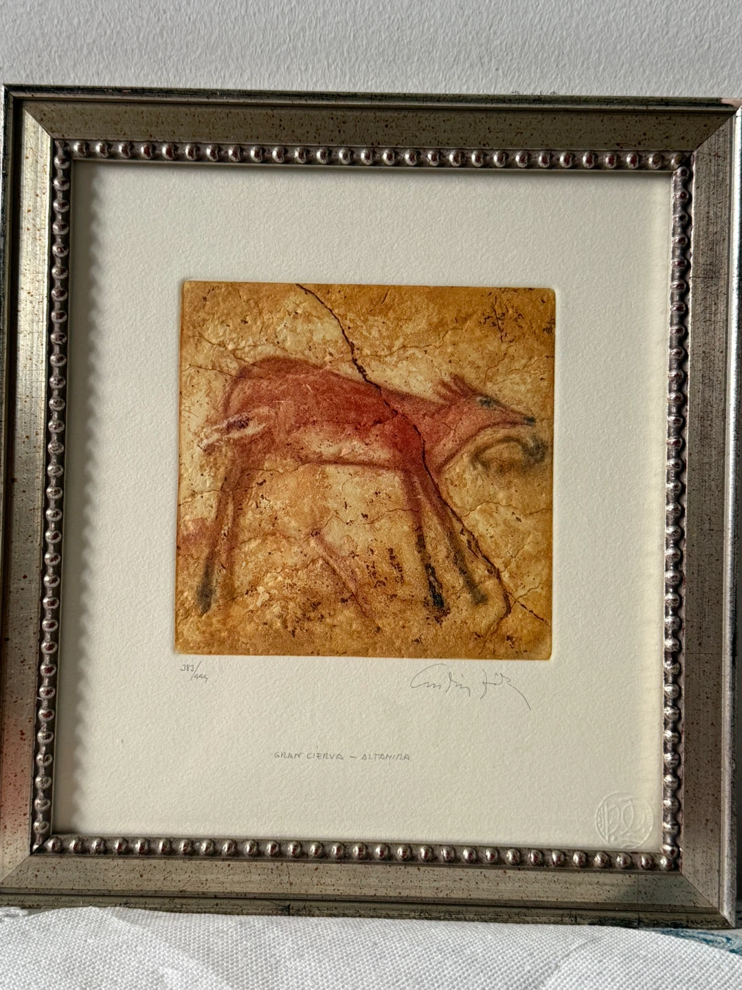 Framed "Gran Ciervo - Altamira" Art Print 383/595 - photo 2