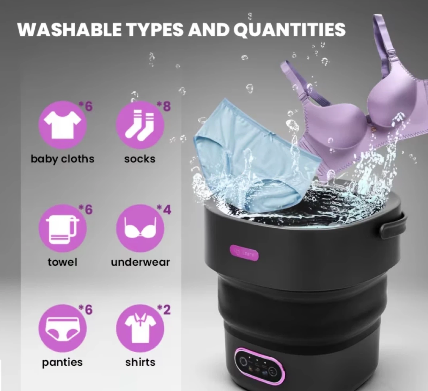 Foldable Washing Machine 16L - photo 2