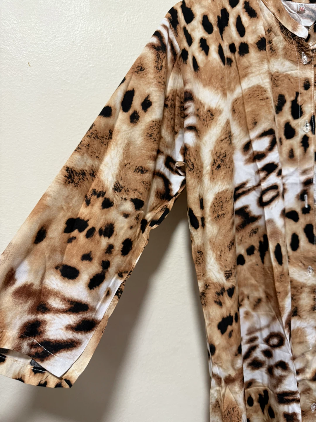 Leopard Print Button-Up Maxi Dress - photo 3