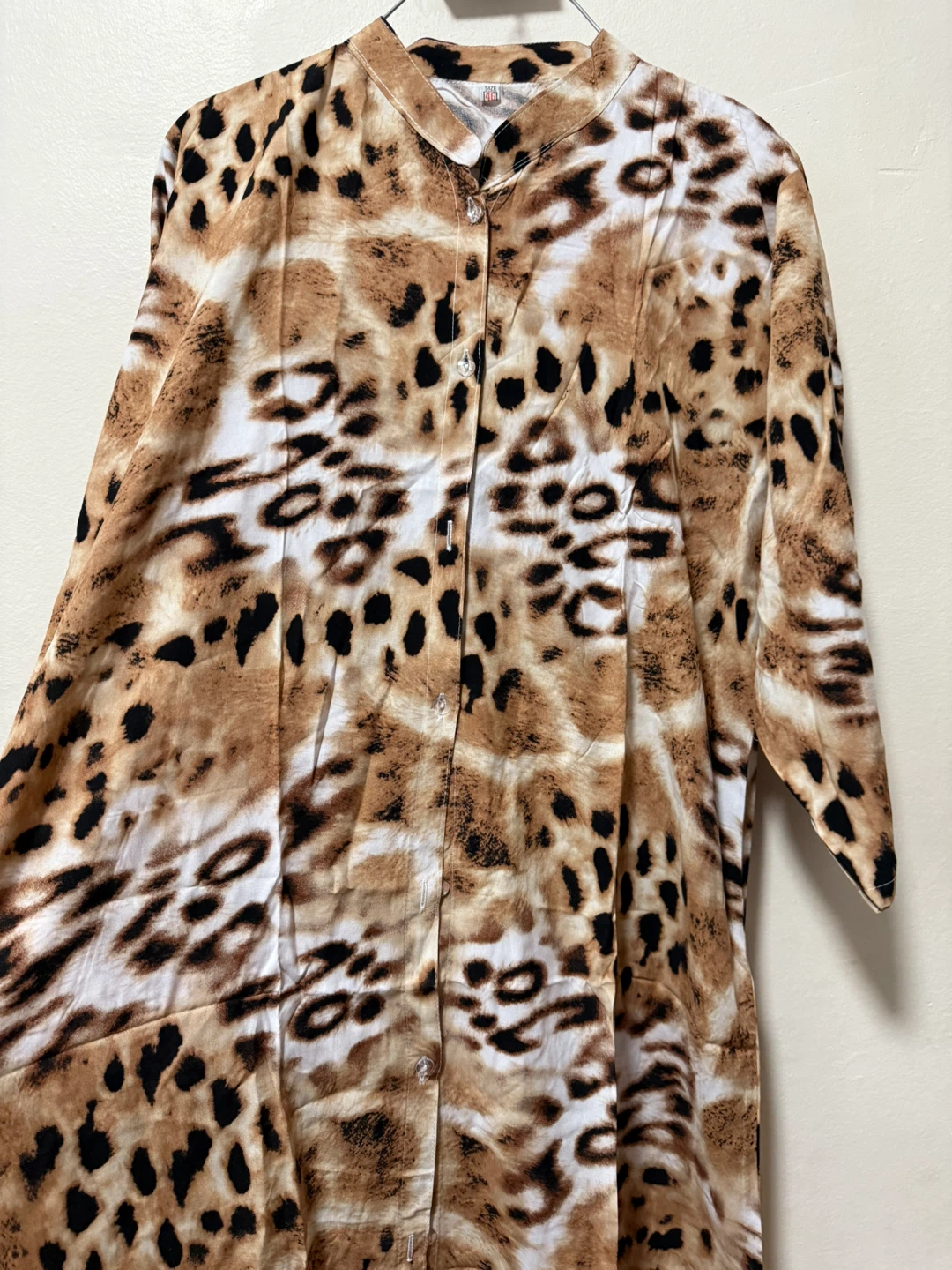 Leopard Print Button-Up Maxi Dress - photo 2