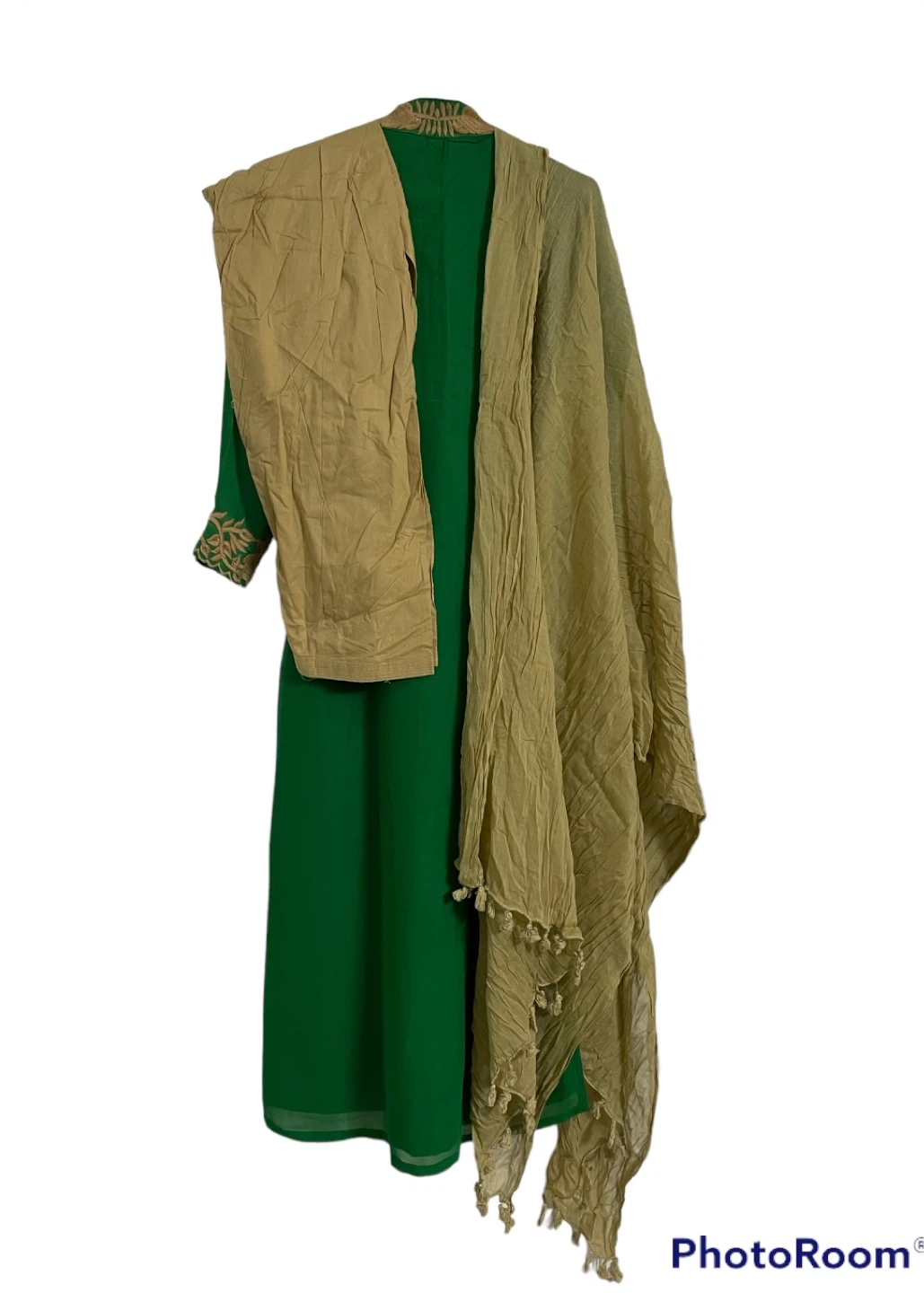 Green Embroidered Kurta with Dupatta - photo 3