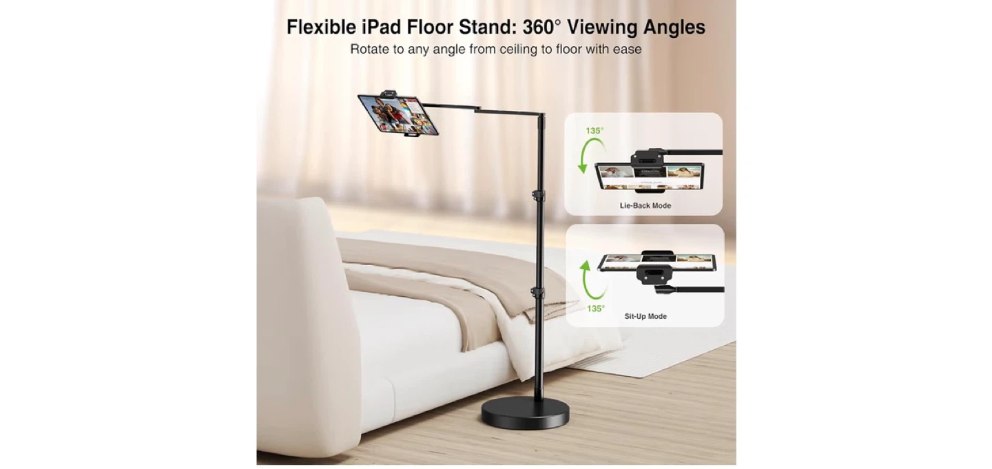 24in Long-Reach iPad Bed Stand Floor Mount - photo 4