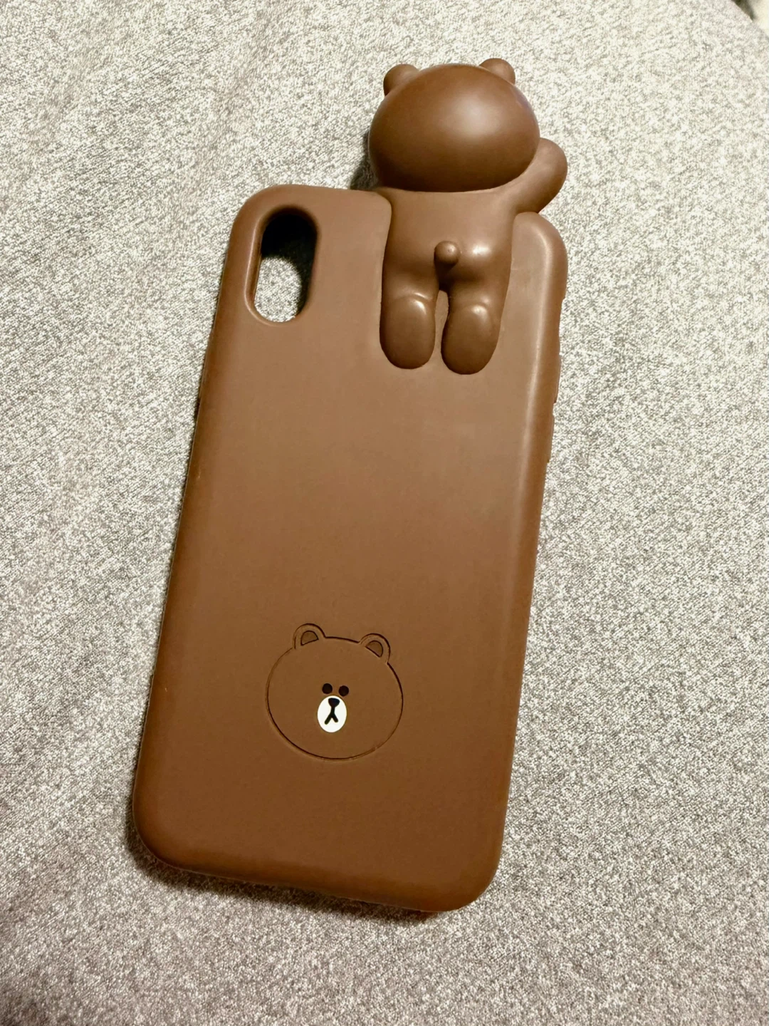 Authentic Line Friends Brown 3D Silicone Case iPhone X/XS