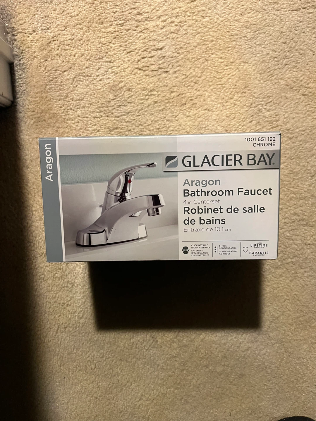 Glacier Bay Aragon Bathroom Faucet - Chrome