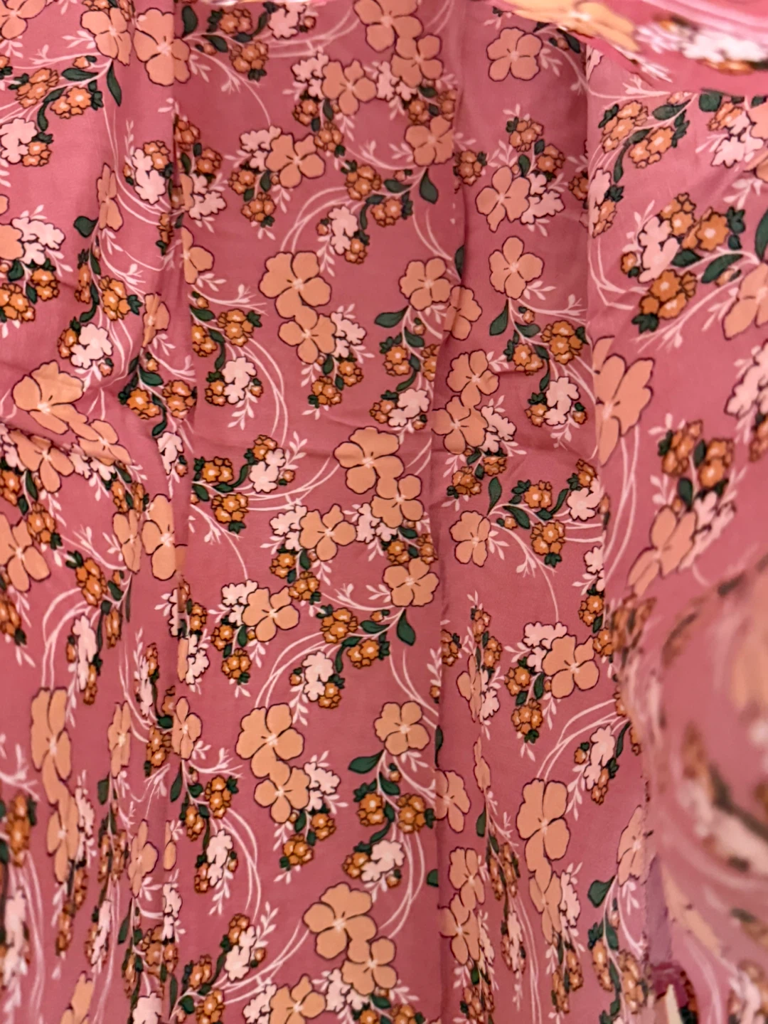 Pink Floral Print Dress - Size 40 - photo 5