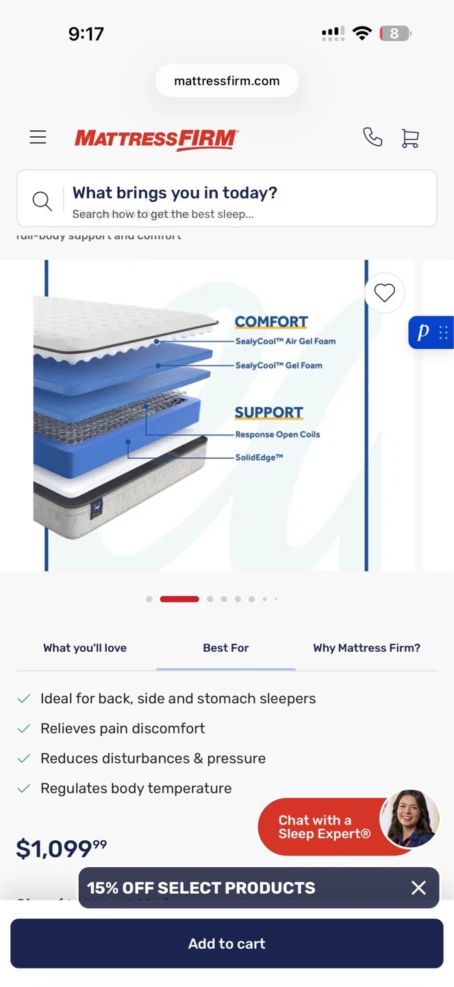 Sealy Medium Mattress - photo 2