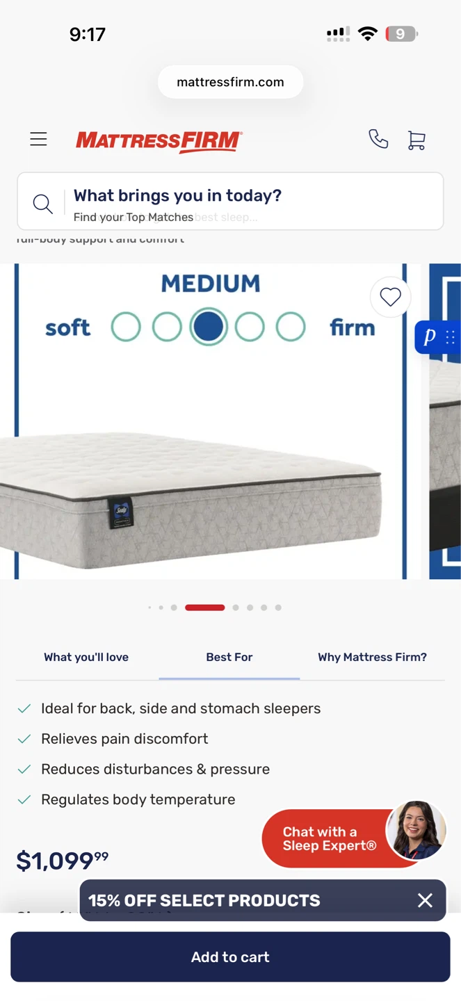 Sealy Medium Mattress - photo 3