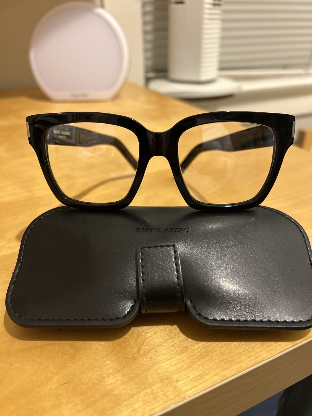 Saint Laurent Black Glasses with Case - photo 2