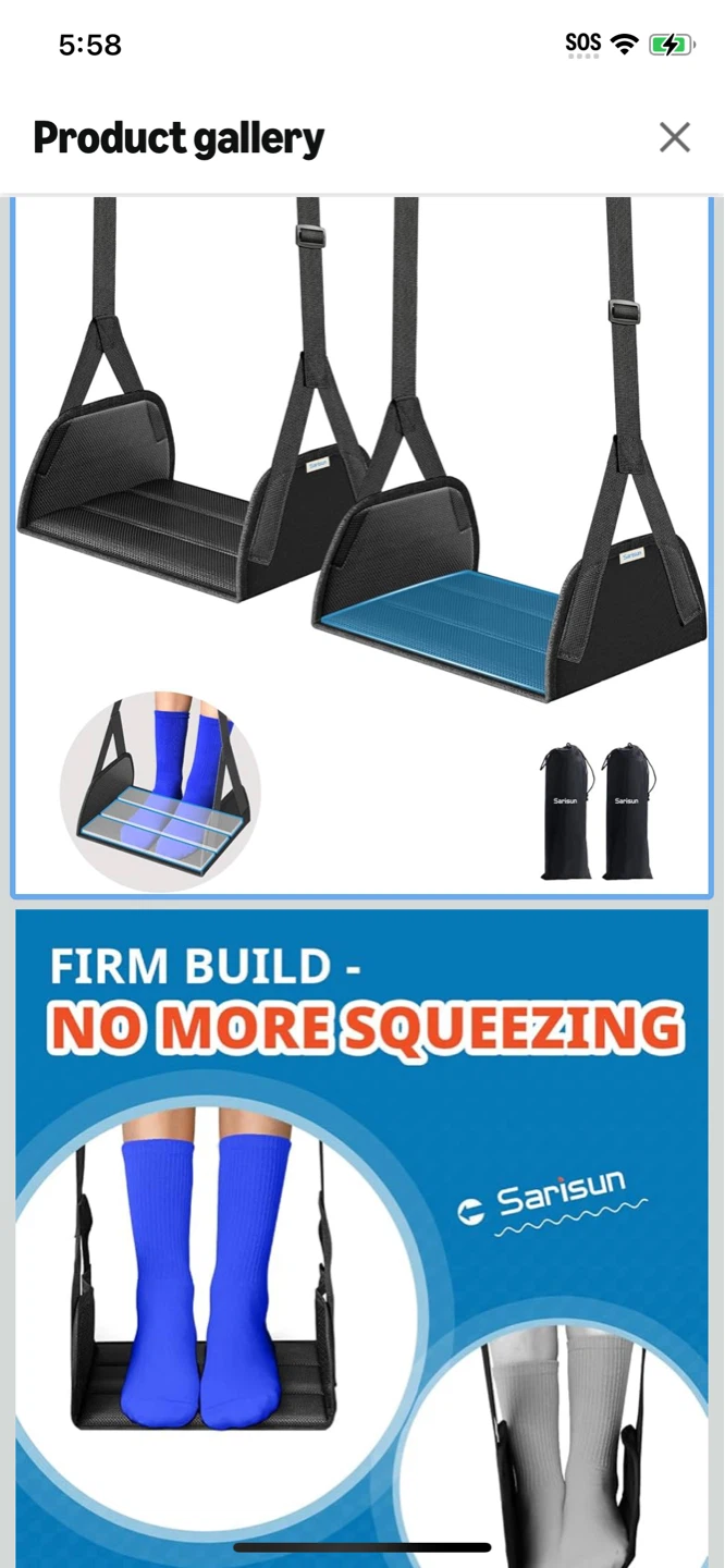 New-Sarisun 2 pcs Foot Hammock! - photo 2