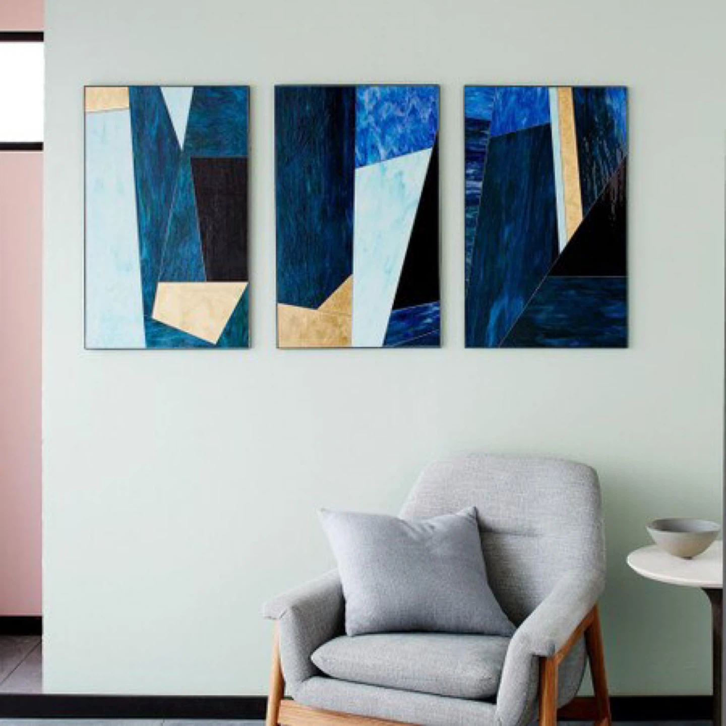 Wall Art Roar + Rabbit Glass Triptych - photo 2