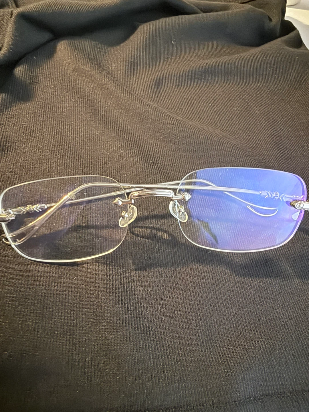 Vintage y2k rimless glass