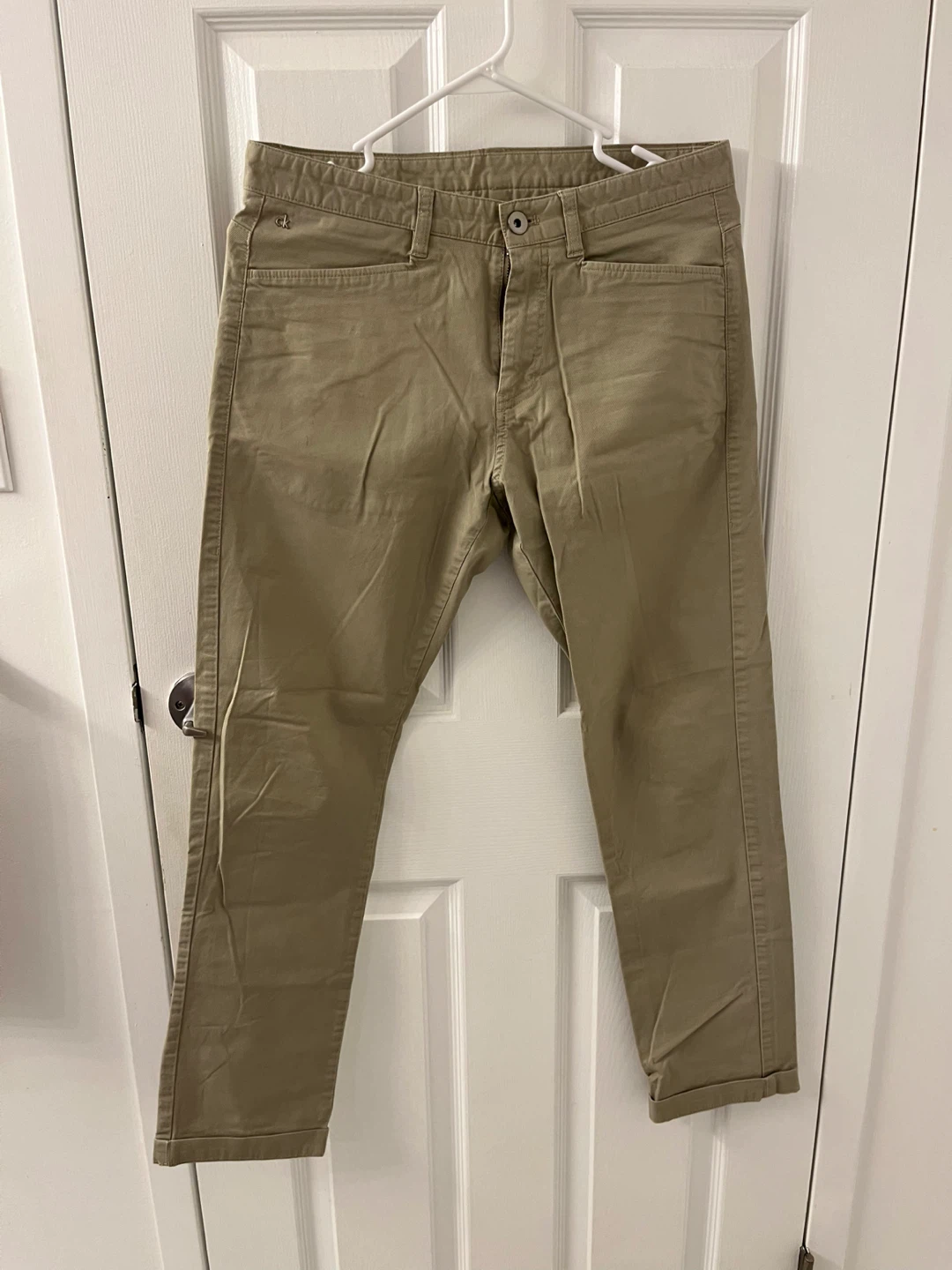 Tan Calvin Klein men's pants