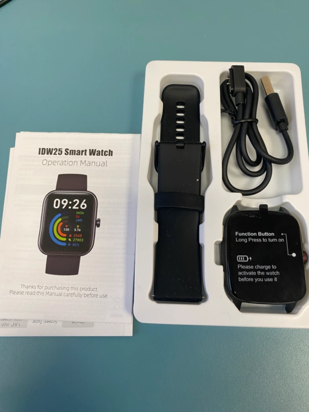 IDW25 Smart Watch with Charger