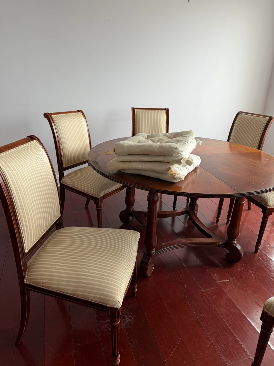 Solid Wood Set of Dining Chairs and Table
