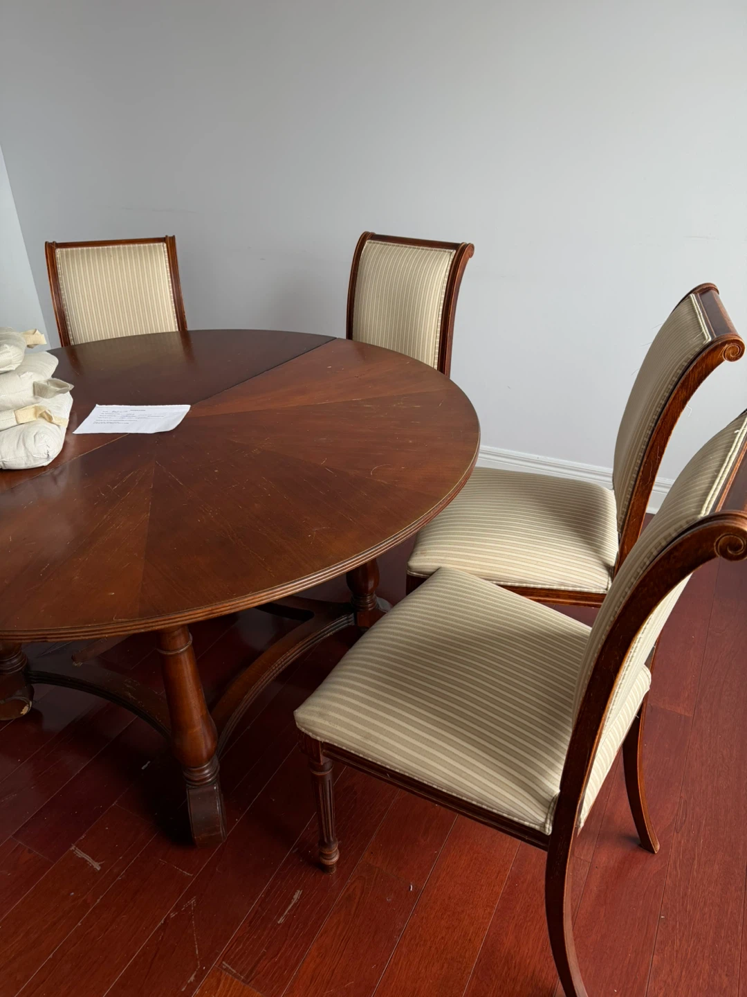 Solid Wood Set of Dining Chairs and Table - photo 5