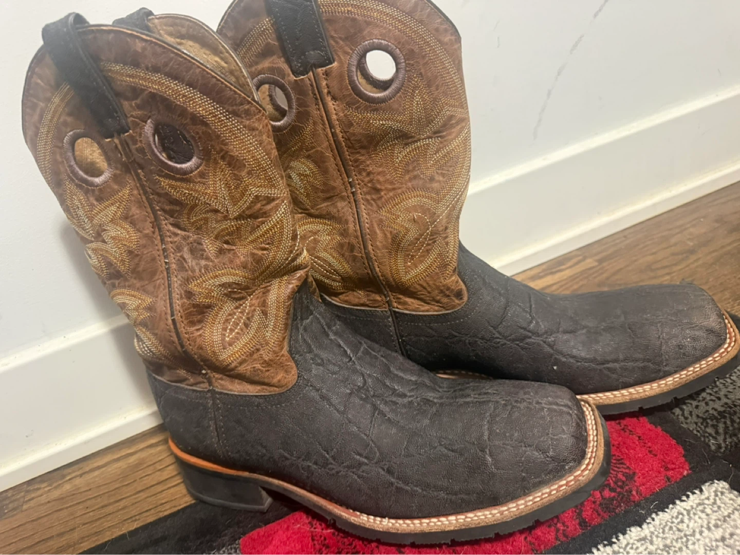 Double-H Men's Square Toe Cowboy Boots
